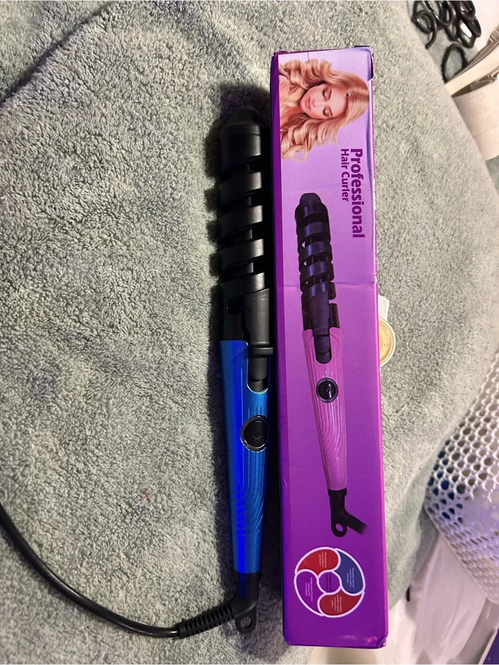 Professional Kids Hair Curler - Blue